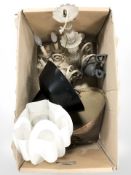 A group of Scandinavian light fittings (one box)