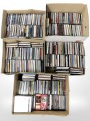 A large quantity of CDs,