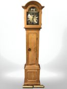 A Tempus Fugit oak longcase clock,