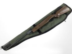 A Hatsan model 60S .22 calibre break action air rifle, in soft carry case.