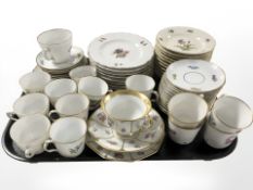 Assorted Royal Copenhagen and Czechoslovakian tea china.