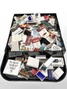 A large quantity of matchbooks.