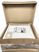A Quinn 600mm x 600mm white radiator