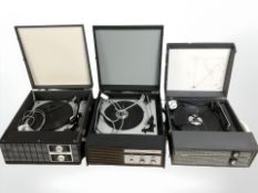 Three turntables by Fidelity, Ferguson and Ultra.