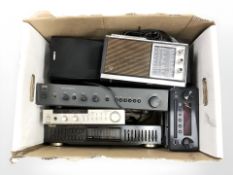 Assorted Hi-Fi systems including an NAD stereo pre-amplifier 114,