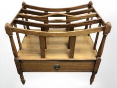 A reproduction mahogany Canterbury