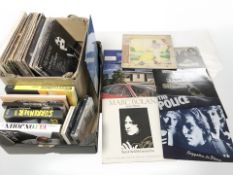 Assorted LP records including Status Quo, The Police, Elton John, The Carpenters, Neil Diamond,
