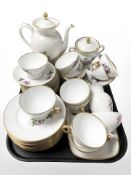 Forty pieces of Bavarian tea china.