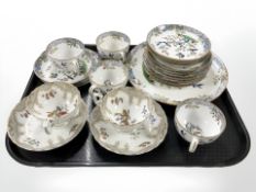 Seventeen pieces of Mintons tea china and a further pair of cups and saucers.