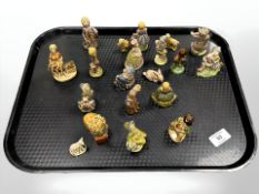 A small group of Wade Whimsie nursery figures.