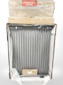 A 800mm x 600mm grey metallic finish radiator
