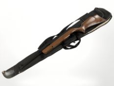 A Webley Xocet .22 calibre break action air rifle, in soft carry case.