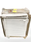 A 600mm x 630mm white radiator