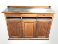 A 19th century mahogany and pine clerks writing cabinet,