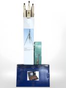 Two artists easels and a watercolour pencil box.