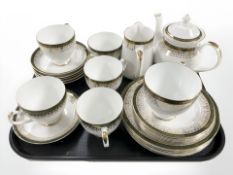 Twenty six pieces of Royal Grafton Majestic tea china.