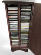 A reproduction CD cabinet, containing classical CDs.