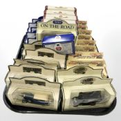 Assorted Days Gone, Lledo and Oxford die cast delivery vans.