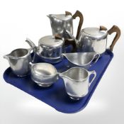 Seven items of Picquot Ware.