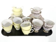 A twenty one piece Royal Albert porcelain tea service and a further twenty piece Imperial part tea