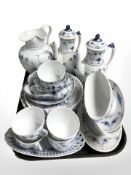 Thirty eight pieces of Danish Bing & Grondahl tea and dinner porcelain.