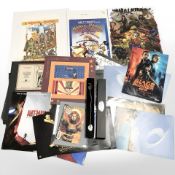 Assorted posters including Disney, The Walking Dead, Marvel, DC, Harry Potter wand, etc.