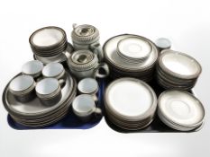 Fifty seven pieces of Denby pottery table wares