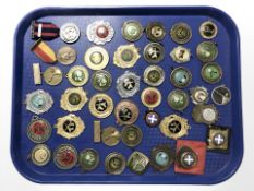 A collection of shooting medals.