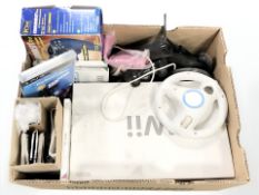 A Nintendo Wii console, other gaming items, games etc.