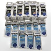 Thirty seven Casio scientific calculators, all boxed.