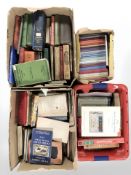 A collection of volumes relating to stamps, including Stanley Gibbons catalogues, etc.