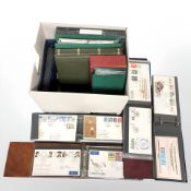 Ten various albums of First Day Covers.