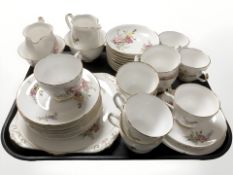 Approximately thirty six pieces of Royal Grafton decorated tea china