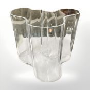 An Alvar Aalto Savoy vase, with Iittala label, height 16 cm.