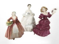 Three Royal Doulton figures comprising of Figure of the Year 1994 Jennifer HN3447, Janet HN1537,