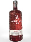 A bottle of Whitley Neill raspberry gin, 70 cl.
