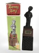A Bonny Boy novelty liquor dispenser, with original box, height 32 cm.