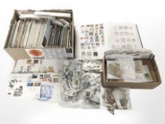 A large quantity of loose stamps, First Day Covers, etc.