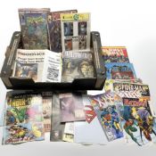 Assorted modern Marvel and DC comics, pocket books, etc.