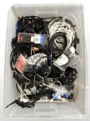 A large quantity of electrical cables,