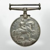 A First World War British War Medal named to 20-38 Pte. J. W.