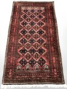 A Balouch rug, Afghanistan, 200 cm x 106 cm.