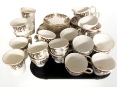 Approximately fifty nine pieces of Colclough tea china.