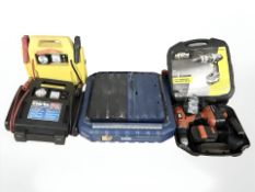 A boxed Black & Decker electric drill, plus another,