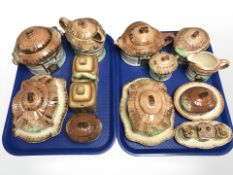 A collection of cottage china.