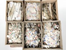 Several thousand loose 20th century stamps.