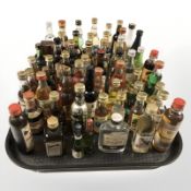 A collection of alcohol miniatures