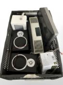 Electricals including a Bose wave radio, Sony turntable, pair of speakers, digital radio, etc.