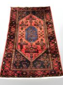 A Hamadan rug, North-West Iran, 101 cm x 124 cm.