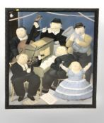 After Fernando Botero : I Musicisti, colour print, 108 cm x 90 cm.